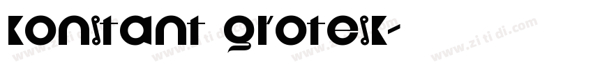 konstant grotesk字体转换